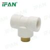 Factory Prices All Size UPVC Pipe Fitting Brass Male Tee Specification image